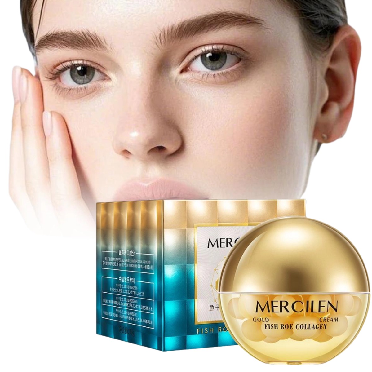 Luxury Gold Skincare - コラーゲンペプチド スムースリンクルズ リフト＆ファーム ゴールドフェイスクリーム 魚卵エキス配合 高級スキンケア