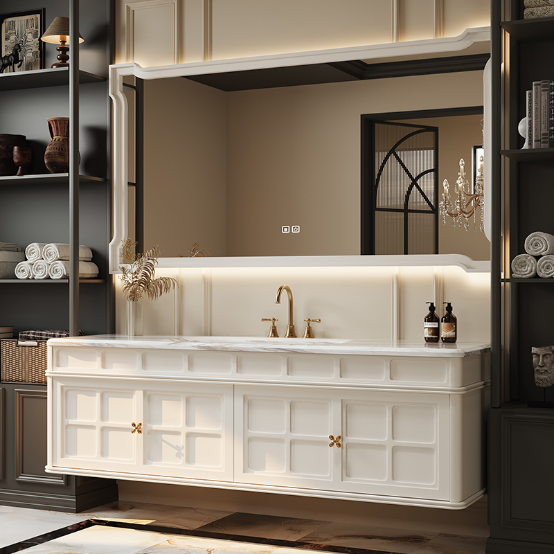 フレンチレトロなバスルームキャビネット装飾ディスプレイトレン - Luxury Skincare & Spa Photos のレビューと価格