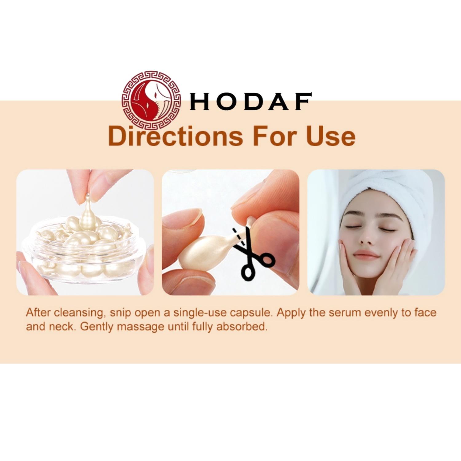 HODAF 30カプセル コラーゲンアイケアセラム：シミ、ニ - Luxury Skincare Store のレビューと価格
