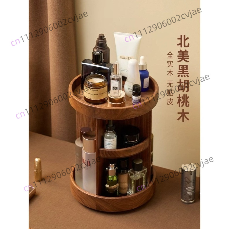 無垢材回転式化粧品収納ボックス、高級感のあるライトラグジュア - Luxury Skincare & Spa Photos のレビューと価格