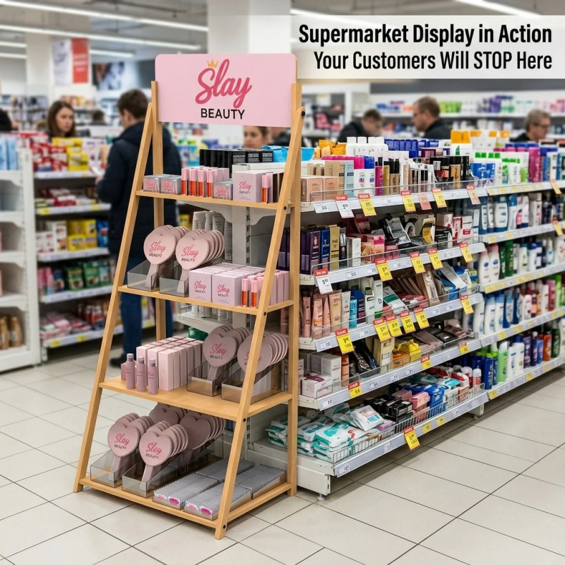 カスタム高級木製化粧品陳列台 香水スキンケア小売店木製ディス - Luxury Skincare Store のレビューと価格