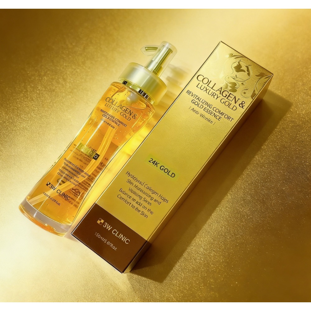 3WCLINIC コラーゲン＆ラグジュアリーゴールド24Kゴ - Luxury Gold Skincare のレビューと価格